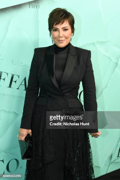 Kris Jenner attends Tiffany & Co. Celebrates 2018 Tiffany Blue Book Collection, THE FOUR SEASONS OF TIFFANY at Studio 525 on October 9, 2018 in New...