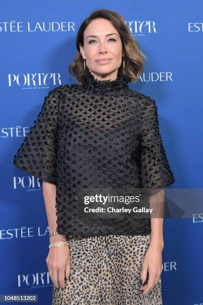 Claire Forlani attends the PORTER Incredible Women Gala 2018 at Ebell of Los Angeles on October 9, 2018 in Los Angeles, California.