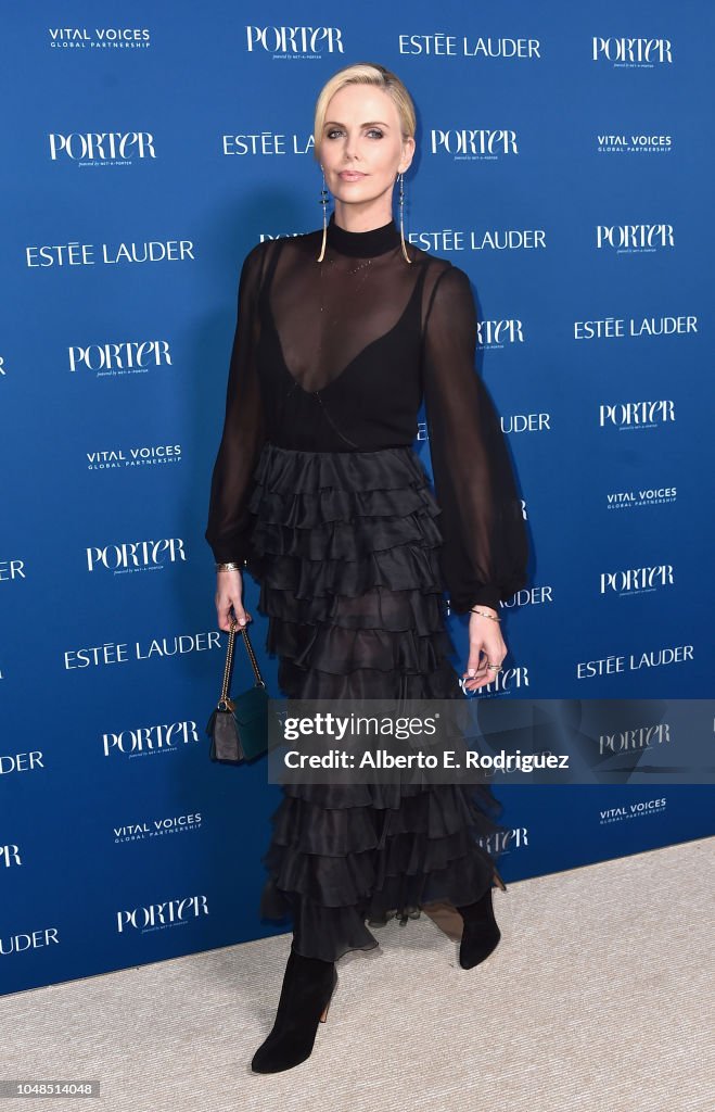 Charlize Theron attends PORTER's Third Annual Incredible Women Gala