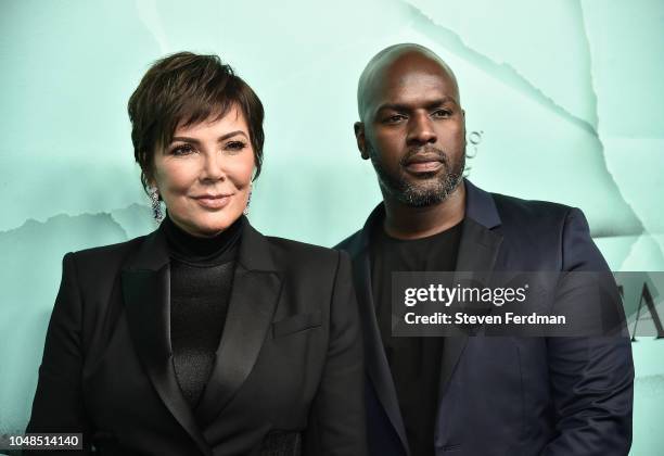 Kris Jenner and Corey Gamble attend the 2018 Tiffany & Co. Blue Book Gala on October 9, 2018 in New York City.