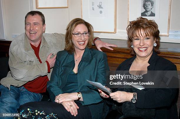 Colin Quinn, Judy Gold, and Joy Behar during Comedy Tonight - A Night of Comedy to Benefit the 92nd Street Y at The 92nd Street Y in New York City,...