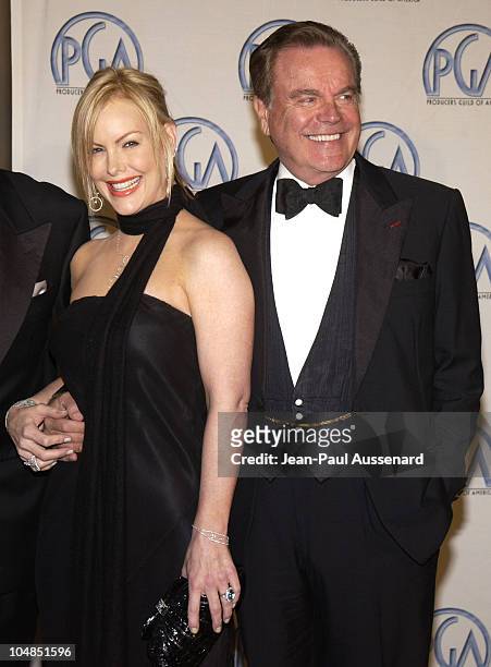 Katie Wagner and Robert Wagner during 14th Annual Producers Guild of America Awards at Century Plaza Hotel in Los Angeles, California, United States.