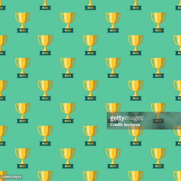 trophy pet supplies seamless pattern - win prize clipart stock illustrations