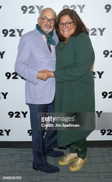 Photographer Arthur Elgort and fashion icon Fern Mallis in conversation at 92nd Street Y on October 9, 2018 in New York City.