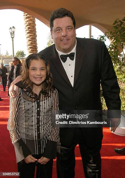 Steve Schirripa and daughter Bria during Ninth Annual Screen Actors Guild Awards - Backstage and Audience at The Shrine Auditorium in Los Angeles,...