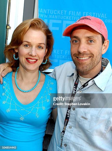 Penelope Ann Miller and Director Jace Alexander during Nantucket Film Festival 8 - A Screeninig of "Carry Me Home" at The Harbor House in Nantucket,...