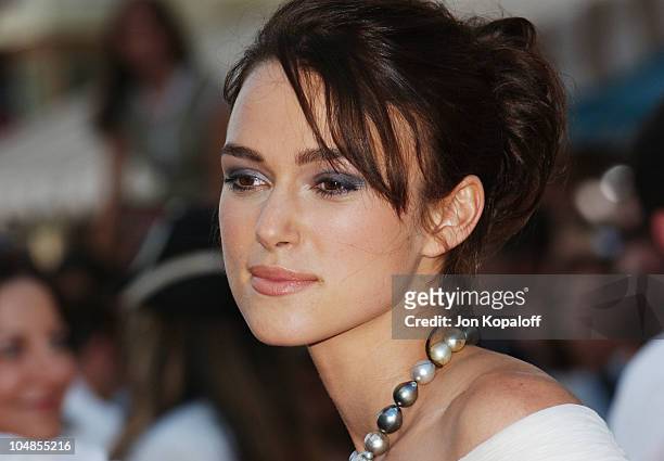 Keira Knightley during "Pirates of the Caribbean: The Curse of the Black Pearl" World Premiere at Disneyland in Anaheim, California, United States.