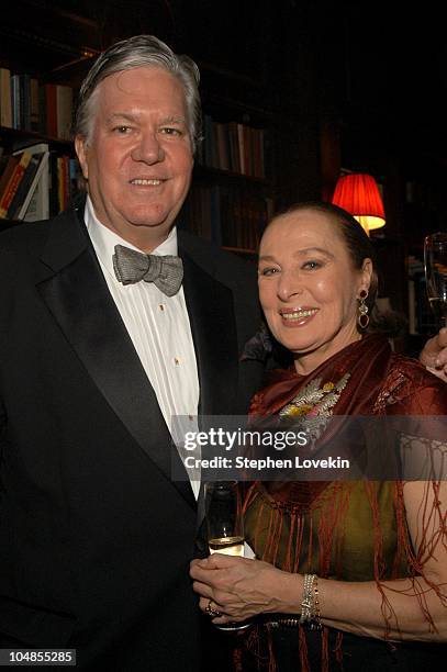 Peter Powell and Rita Gam during Official 2003 Academy of Motion Picture Arts and Sciences Oscar Night Party at Le Cirque 2000 at Le Cirque 2000 in...