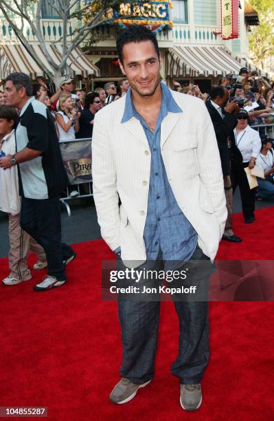 Raoul Bova during "Pirates of the Caribbean: The Curse of the Black Pearl" World Premiere at Disneyland in Anaheim, California, United States.