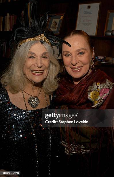 Sylvia Miles and Rita Gam during Official 2003 Academy of Motion Picture Arts and Sciences Oscar Night Party at Le Cirque 2000 at Le Cirque 2000 in...