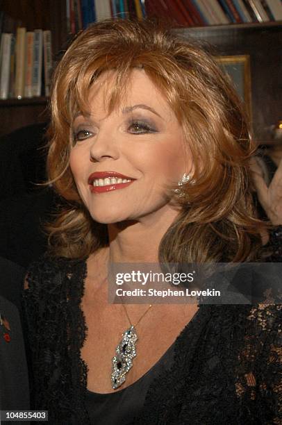 Joan Collins during Official 2003 Academy of Motion Picture Arts and Sciences Oscar Night Party at Le Cirque 2000 at Le Cirque 2000 in New York, NY,...