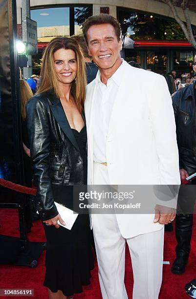 Maria Shriver & Arnold Schwarzenegger during "Terminator 3 - Rise of the Machines" World Premiere at Mann Bruin in Los Angeles, California, United...