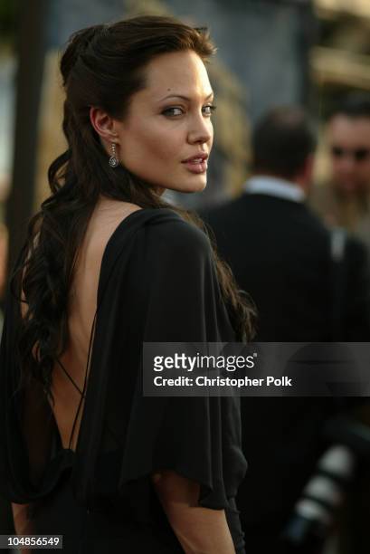 Angelina Jolie during "Lara Croft Tomb Raider: The Cradle of Life" World Premiere at Grauman's Chinese Theatre in Hollywood, California, United...