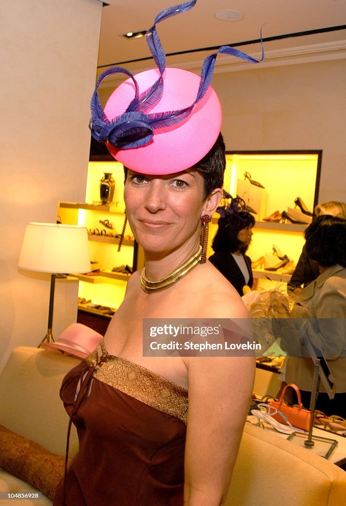 Philip Treacy Shows His Spring 2003 Hat Collection at Bergdorfs