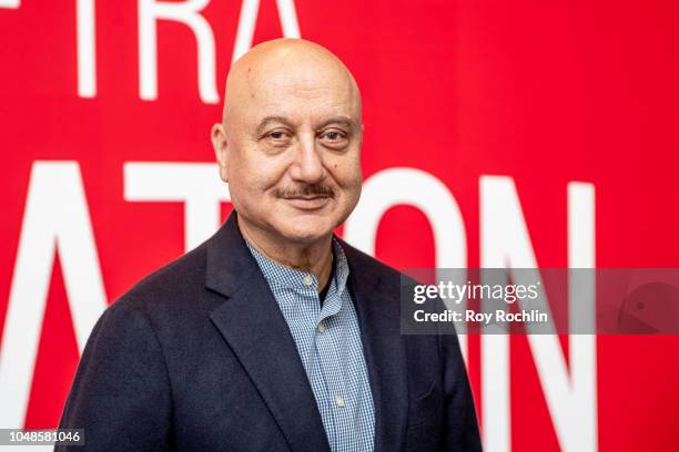 Anupam Kher discusses "New Amsterdam" during SAG-AFTRA Foundation Conversations at The Robin Williams Center on October 9, 2018 in New York City.