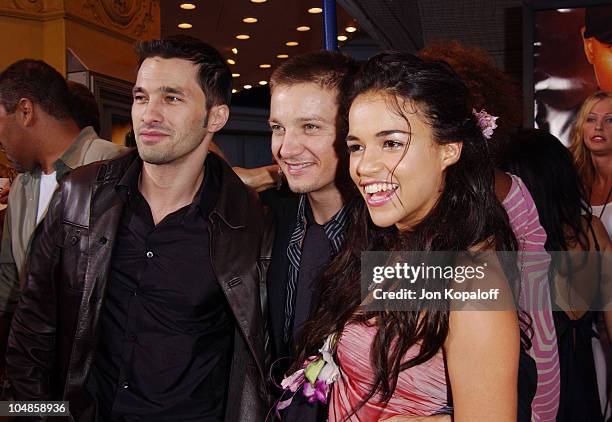 Olivier Martinez, Jeremy Renner & Michelle Rodriguez