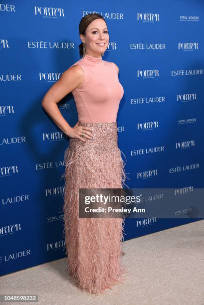 Kay Cannon attends PORTER's Incredible Women Gala 2018 - Arrivals at Ebell of Los Angeles on October 9, 2018 in Los Angeles, California.