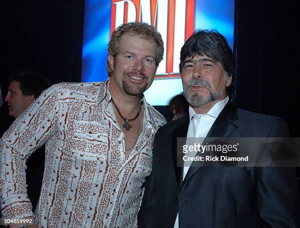 Toby Keith and Randy Owens during 53rd Annual BMI Country Music Awards at BMI Nashville Offices in Nashville, Tennessee, United States.