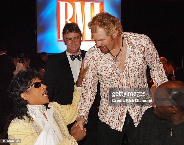 Little Richard, Phil Graham - BMI and Toby Keith during 53rd Annual BMI Country Music Awards at BMI Nashville Offices in Nashville, Tennessee, United...