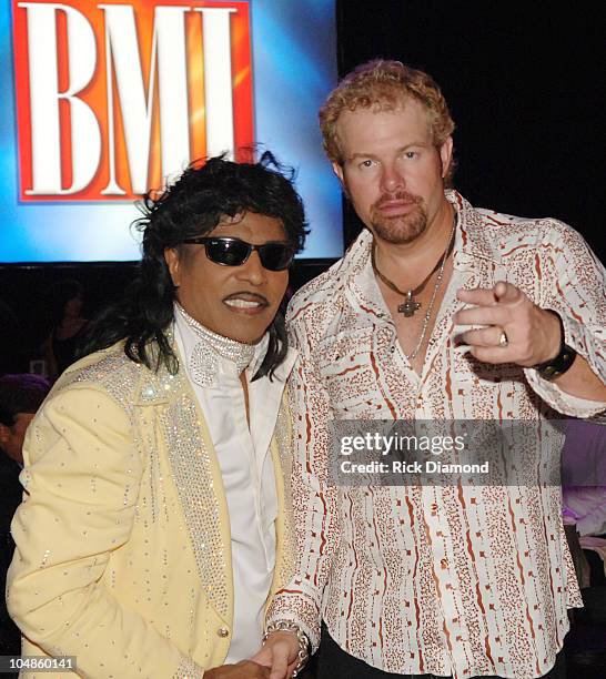 Little Richard and Toby Keith during 53rd Annual BMI Country Music Awards at BMI Nashville Offices in Nashville, Tennessee, United States.