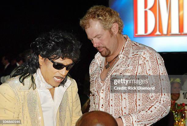 Little Richard and Toby Keith during 53rd Annual BMI Country Music Awards at BMI Nashville Offices in Nashville, Tennessee, United States.