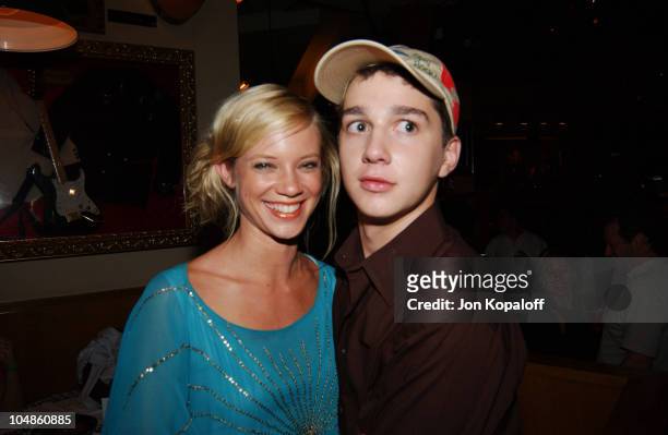 Amy Smart & Shia LaBeouf during World Premiere Of "The Battle Of Shaker Heights" - After Party at Hard Rock Restaurant in Universal City, California,...
