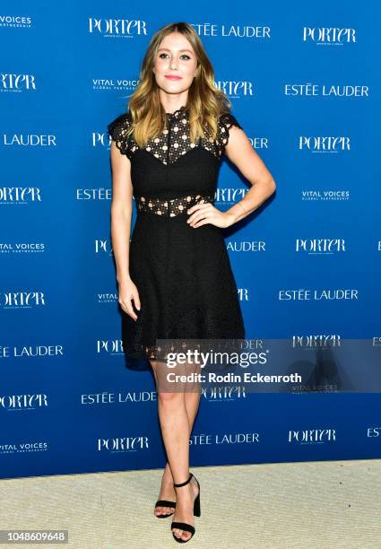 Julianna Guill attends PORTER's Incredible Women Gala 2018 at Ebell of Los Angeles on October 9, 2018 in Los Angeles, California.