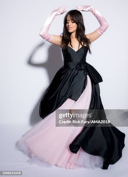 Camila Cabello poses for a portrait at the American Music Awards at Microsoft Theater on October 9, 2018 in Los Angeles, California.