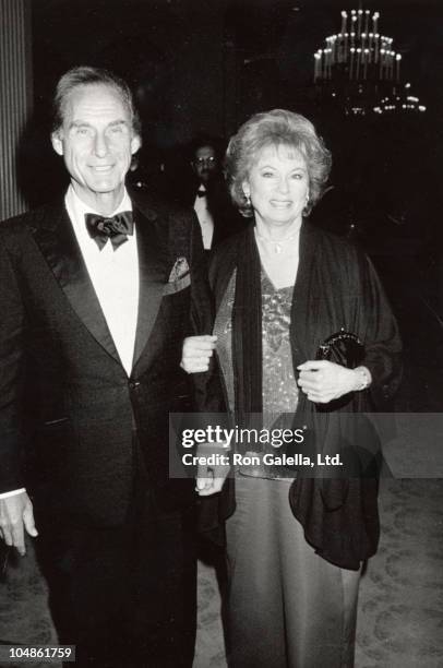 Sid Caesar and wife Florence during Los Angeles Children's Theater Hosts a Spring Garden Party Benefit in Bel Air, California, United States.