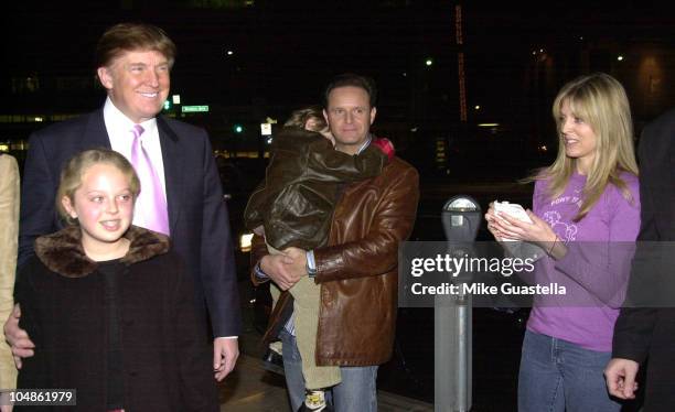 Donald Trump with his daughter Tiffany, dropped off at Spago's to be with her father while he's in Los Angeles, by her mother Marla Maples. Executive...