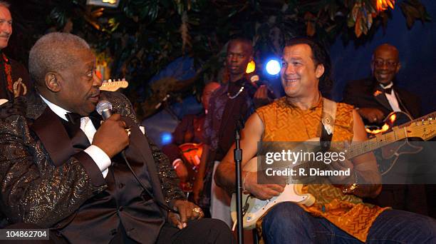 King and Steven Seagal during Grand Opening B.B. Kings Blues Club, Nashville-Night 1 at B.B. Kings Blues Club in Nashville, TN, United States.