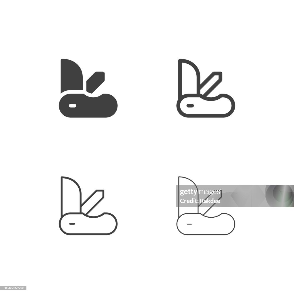 Pocket Knife Icons - Multi Series