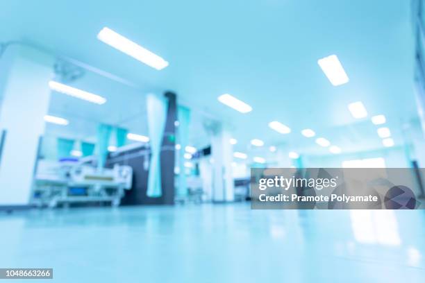 abstract blur beautiful luxury hospital interior for backgrounds - medical background stock-fotos und bilder