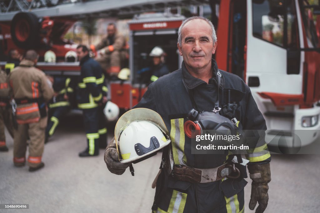 Feuerwehrmann Porträt