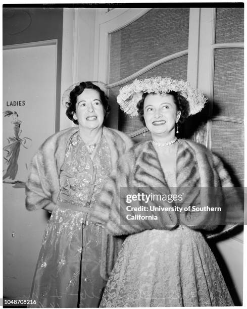 Sadler's Wells Society, 8 December 1953. Mrs Bradner W Lee, Junior;Comte Michell Ragot de Missy;Mrs Lucille Leimert;Mrs Sven Lokrantz;William Charles...