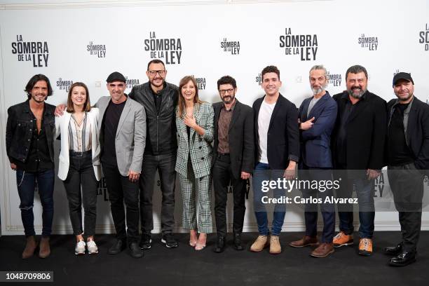 Singer Fredi Leis, actress Adriana Torrebejano, actor Luis Tosar, director Dani de la Torre, actors Michelle Jenner, Manolo Solo, Jaime Lorente,...