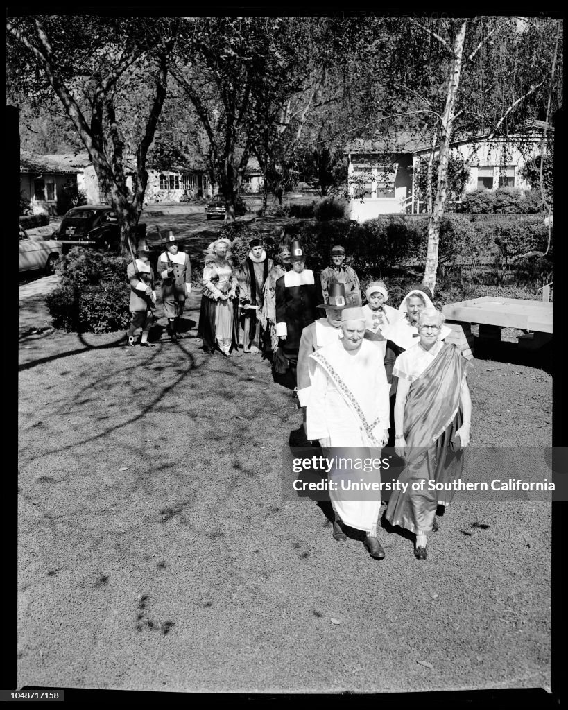 Modern pioneers of Pilgrim Place -- retirement home for aged, 1956