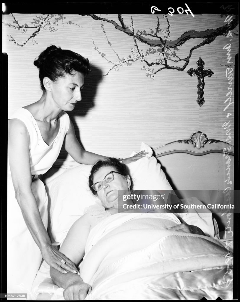 Liberace mom beaten, 1957