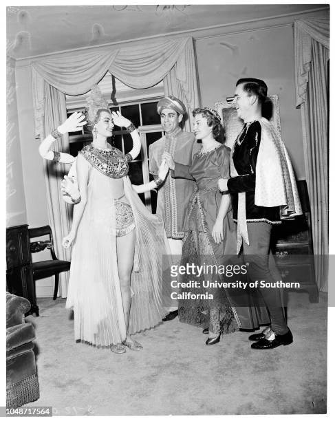 Bachelors Ball, 2 February 1957. George Mitchell;Susan Peters;Guy Greenwald;Anna E La Chapelle;Palmer Casey;Barbara Bina Robinson;Virginia...