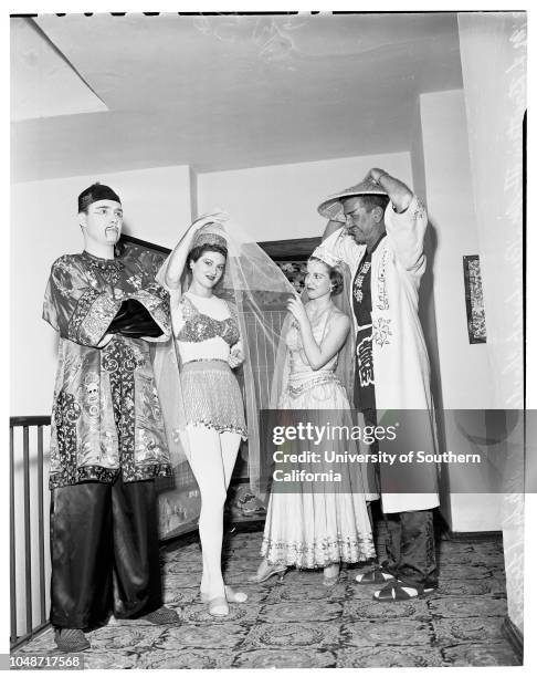 Bachelors Ball, 2 February 1957. George Mitchell;Susan Peters;Guy Greenwald;Anna E La Chapelle;Palmer Casey;Barbara Bina Robinson;Virginia...