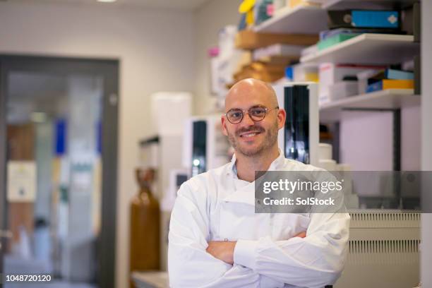 professional medical scientist portrait - biologist stock pictures, royalty-free photos & images