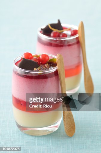 Fruits Cream In Glass High-Res Stock Photo - Getty Images