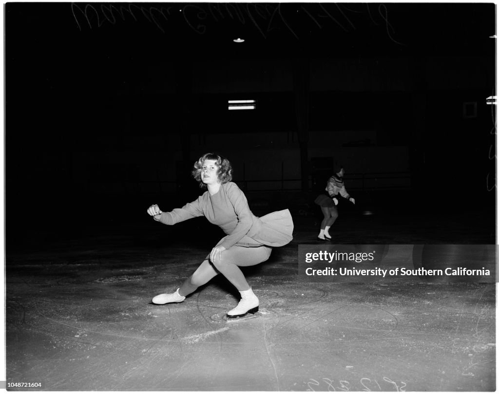 Skating -- Los Angeles Figure Skating Club competition, 1958