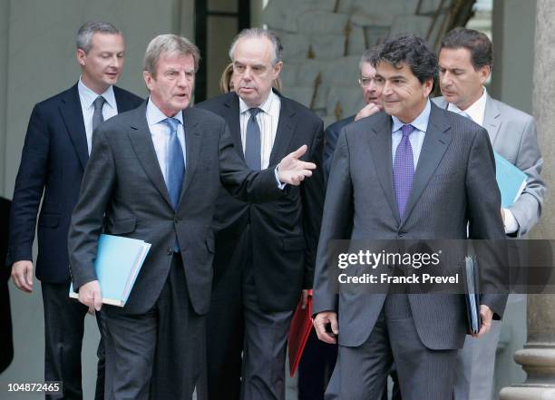 French Agriculture Minister Bruno Le Maire, French Foreign Minister, Bernard Kouchner, French Minister of Culture Frederic Mitterand, French...
