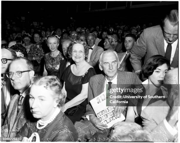 Miss Universe contest, 23 July 1958. Perla Mesta ;Murisia husband.;Caption slip reads: 'Photographer: Gray. Date: . Reporter: Sid Bernstein....