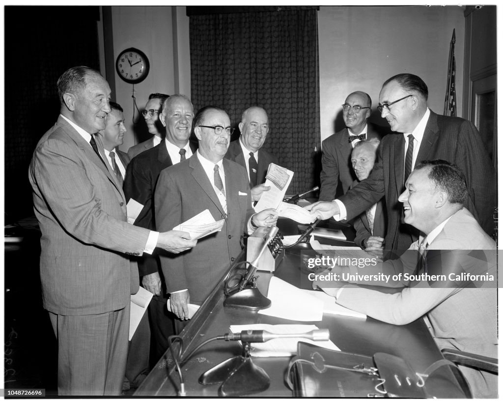Tideland oil hearing, 1958