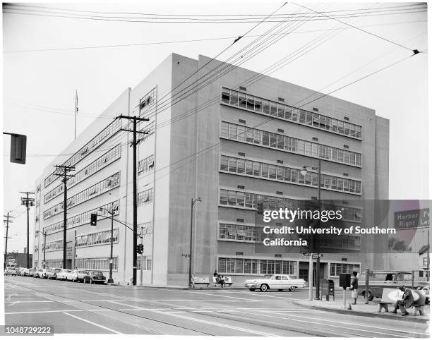 Keating series , 9 December 1959. County Health Building at 241 N Figueroa;County Assessors Building Hill Street;Dominguez rubbish dump site;Old...