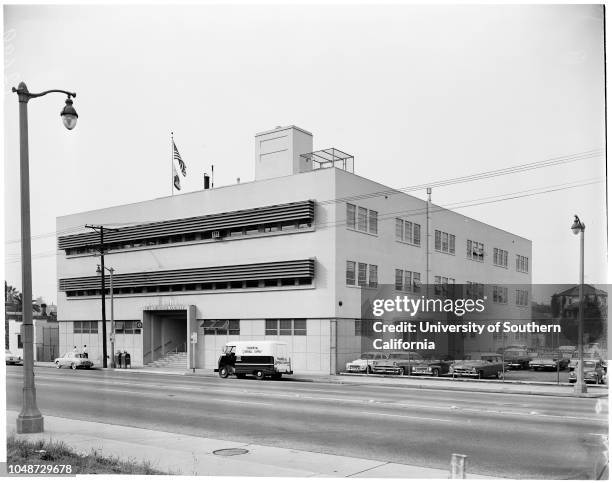 Keating series , 9 December 1959. County Health Building at 241 N Figueroa;County Assessors Building Hill Street;Dominguez rubbish dump site;Old...