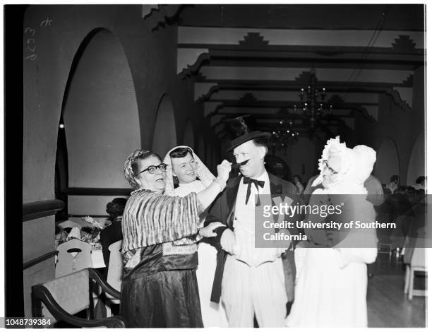 Queen of Calexico cavalcade, 21 March 1952. Louise Taylor -- 17 years ;Ernesto Chavez;George Hill;Walter Bowker ;Benjamin Trevino ;Mayor W Osborn...