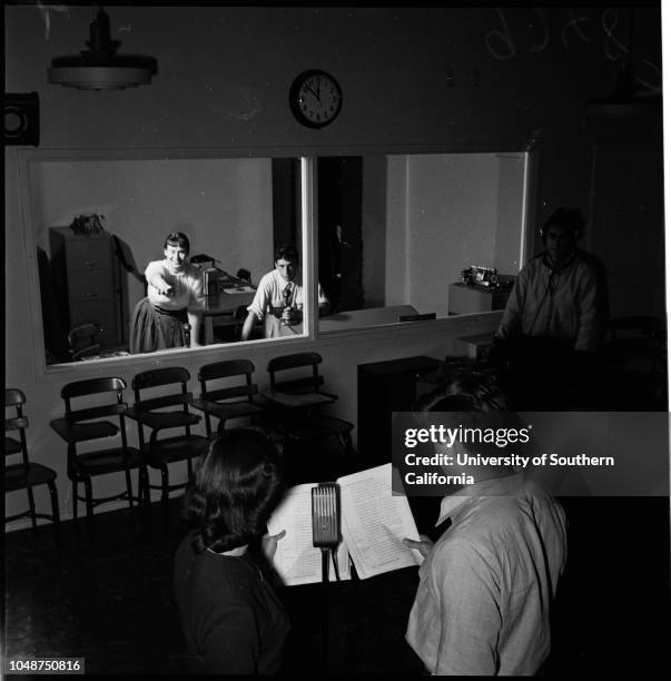 Valley Junior Colley lay-out, 10 November 1952. Views of college grounds and buildings. Dr. Vierling Kersey ;Dean Walter Coultas;Carol Markham ;Mrs...